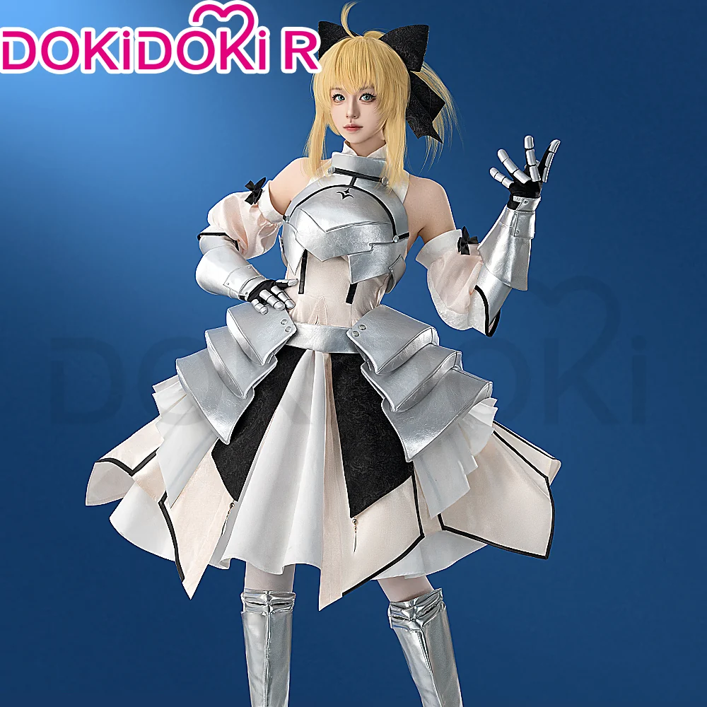 【3 Style】DokiDoki-R Game Fate / Stay Night Cosplay Artoria Pendragon Lily Costume FGO Arturia Pendragon Alter Saber Lily - Image 2