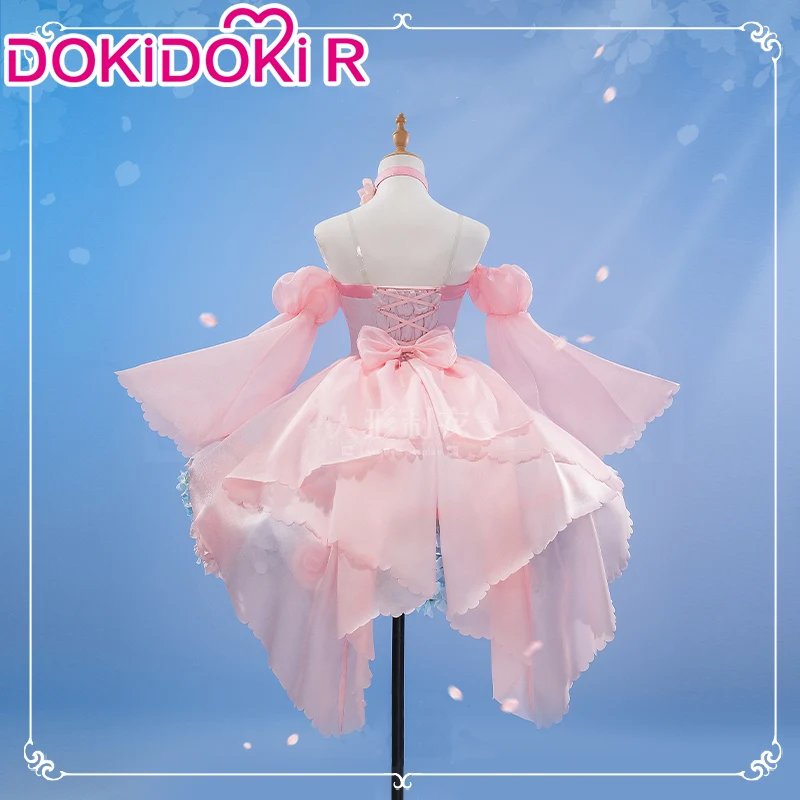 【Ready For Ship】DokiDoki-R Anime Cardcaptor Sakura: Clear Card Cosplay  Sakura Costume Pink Flower Dress - Image 4