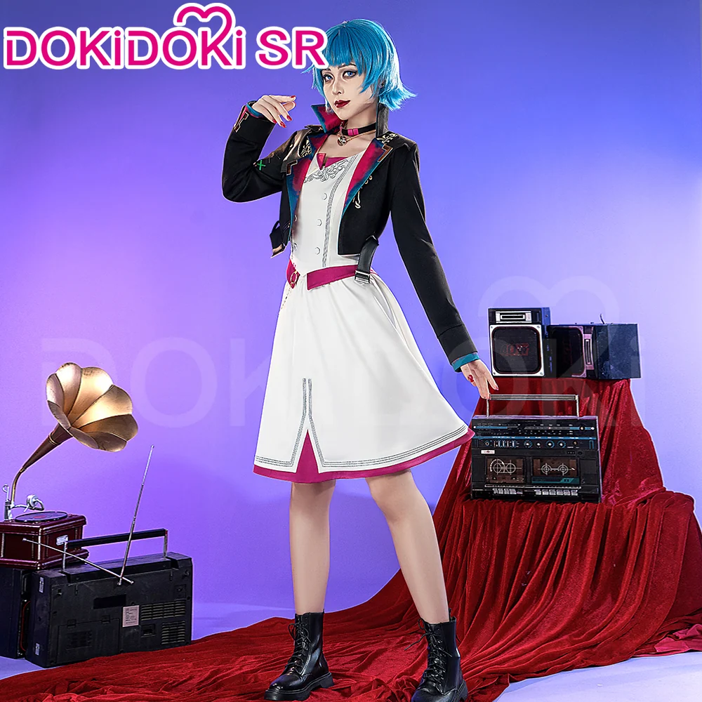 【Ready For Ship】【Last Batch】DokiDoki-SR Game Cosplay Jinxx Costume Party Dress Powderr - Image 2