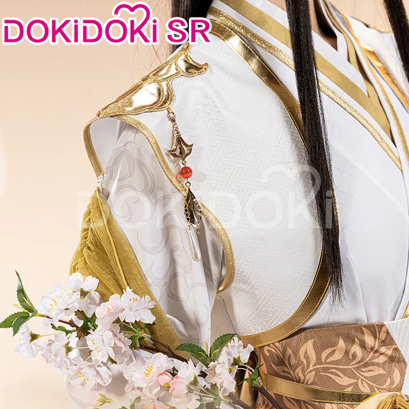 【Partially Ready For Ship】DokiDoki-SR Anime Heaven Official's Blessing Cosplay Xie Lian Tian Guan Ci Fu Cosplay Ancientry Crown Prince ver Cosplay White Gold XieLian TGCF - Image 2