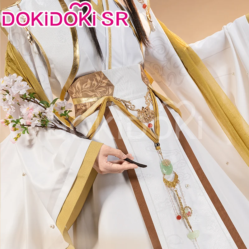 【Partially Ready For Ship】DokiDoki-SR Anime Heaven Official's Blessing Cosplay Xie Lian Tian Guan Ci Fu Cosplay Ancientry Crown Prince ver Cosplay White Gold XieLian TGCF - Image 3