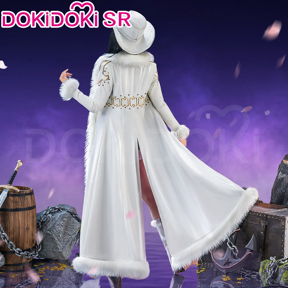 【Size S-3XL】DokiDoki-SR Anime Cosplay Women Costume Purple White With Hat / Long Cape Live Action Version Season 2 - Image 2