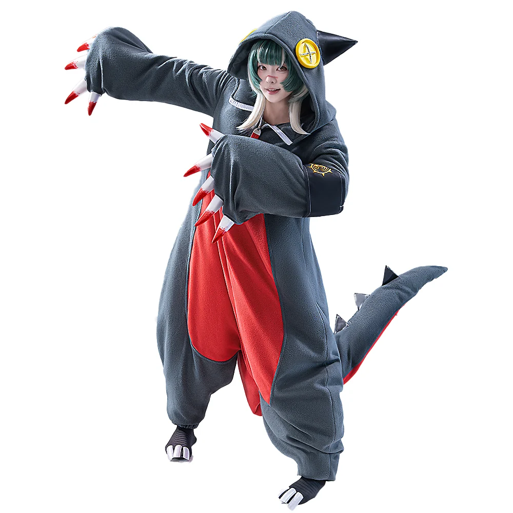 【Partially Ready For Ship】【Size S-3XL】DokiDoki-R Anime GACHIAKUTA Cosplay Guita Costume Cute Pajamas With Shoes Fleece / Trench Coat Fabric Version - Image 6