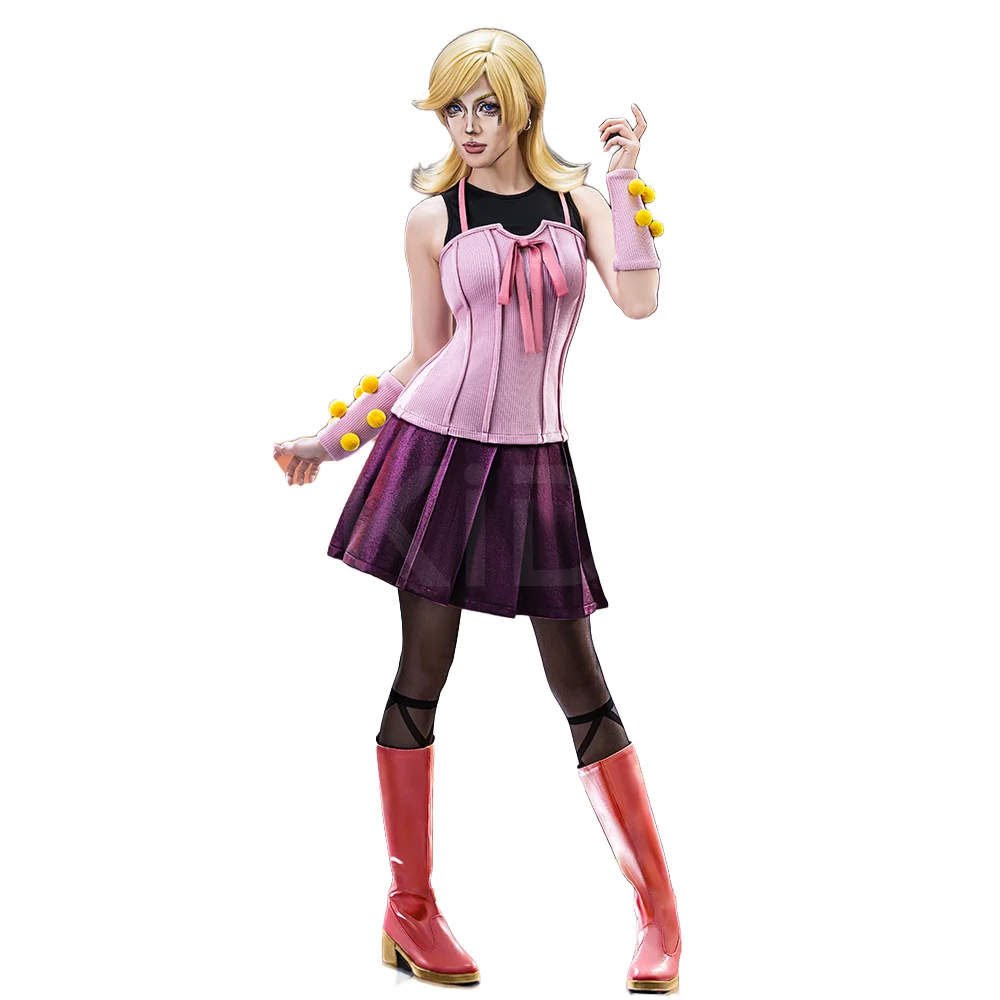 【Ready For Ship】【Size XS-2XL】DokiDoki-R Anime Season 7 Cosplay Pink Uniform Costume SBR - Image 5