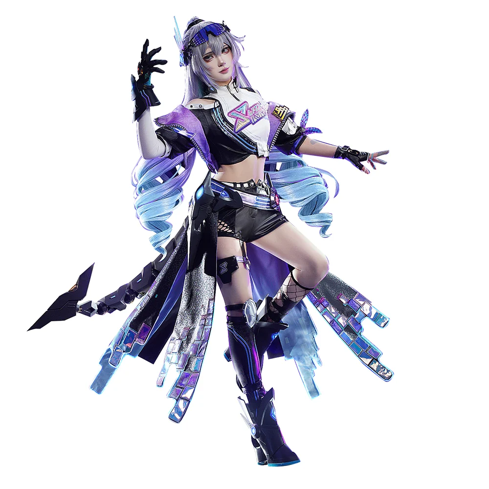 【Glowing】DokiDoki-SR Honkai: Star Rail Cosplay Silver Wolf LV.999 Costume / Tail Planarcadia SP - Image 6