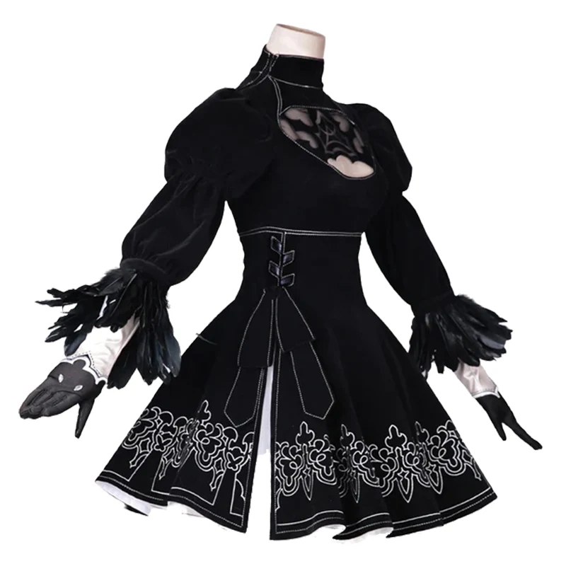 【Ready For Ship】DokiDoki-SR Cosplay Game  Cosplay Black Dress Costume Women - Image 10