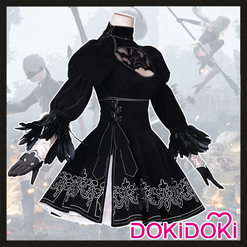 【Ready For Ship】DokiDoki-SR Cosplay Game  Cosplay Black Dress Costume Women - Image 6