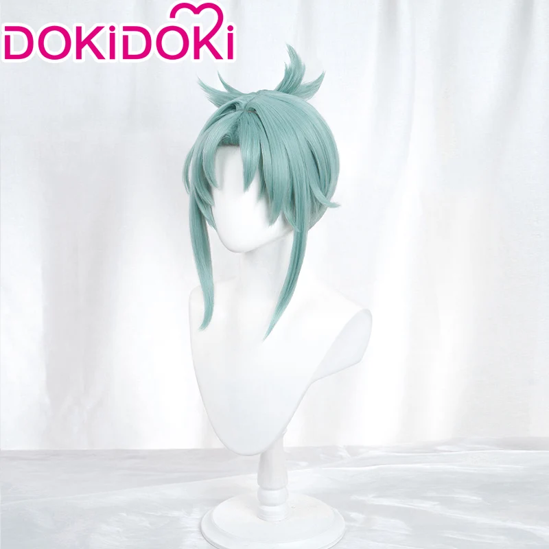 【Last Batch】【Dark Green Ver. Ready For Ship】DokiDoki Game Genshin Impact Cosplay Madame Ping Wig Pinger Short Dark Green - Image 3