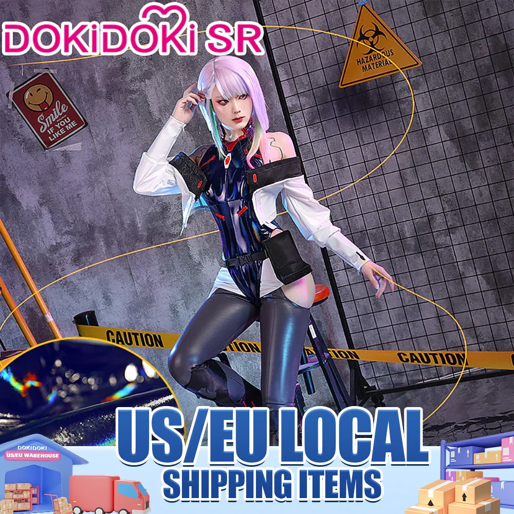 【US/EU LOCAL SHIPPING 】【Size S-2XL】DokiDoki-SR Game Anime Cosplay Costume Racing Suit / Wig