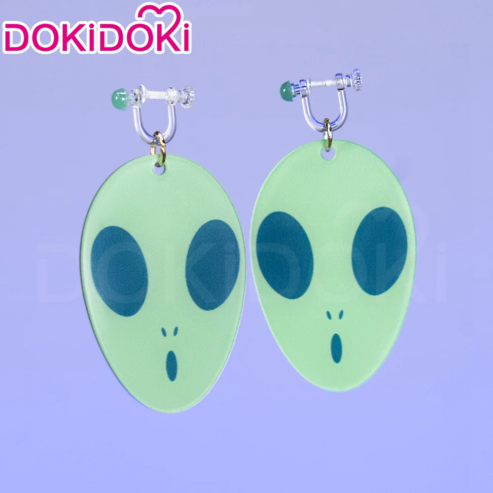 【Ready For Ship】【Front Lace】DokiDoki Anime DDD Cosplay Momo Ayase Wig / Earrings Brown Red Straight Hair - Image 10