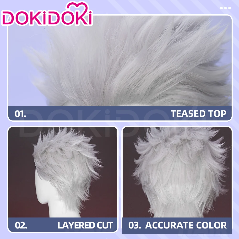 【Ready For Ship】Doki Game Fate/stay night Cosplay Archer Wig Short Straight Men Hair - Image 4