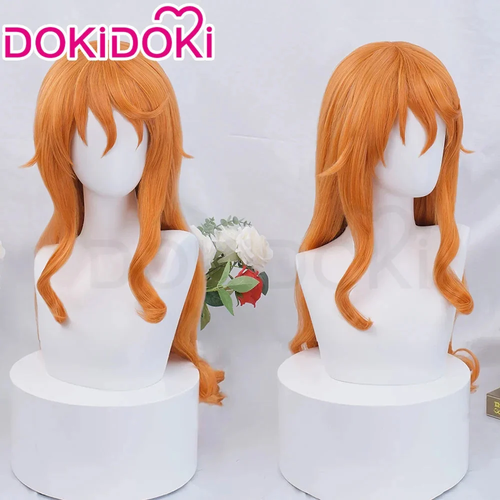 【Ver. 3 Ready For Ship】DokiDok Anime Cosplay Short/ Long Orange Wig / Tattoo Sticker - Image 7