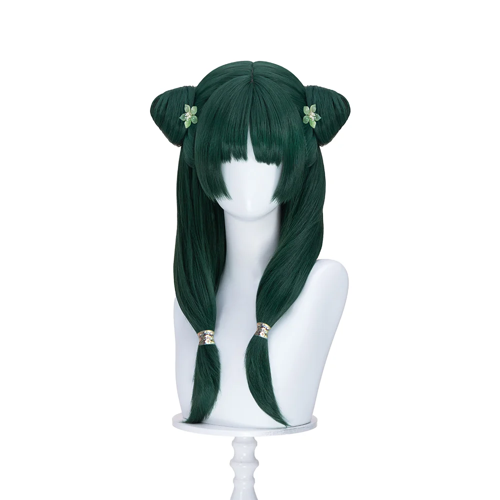 【Partially Ready For Ship】DokiDoki Anime The Apothecary Diaries Cosplay Maomao Wig Long Straight Green Hair Mao Mao Frog The Moon Fairy - Image 11