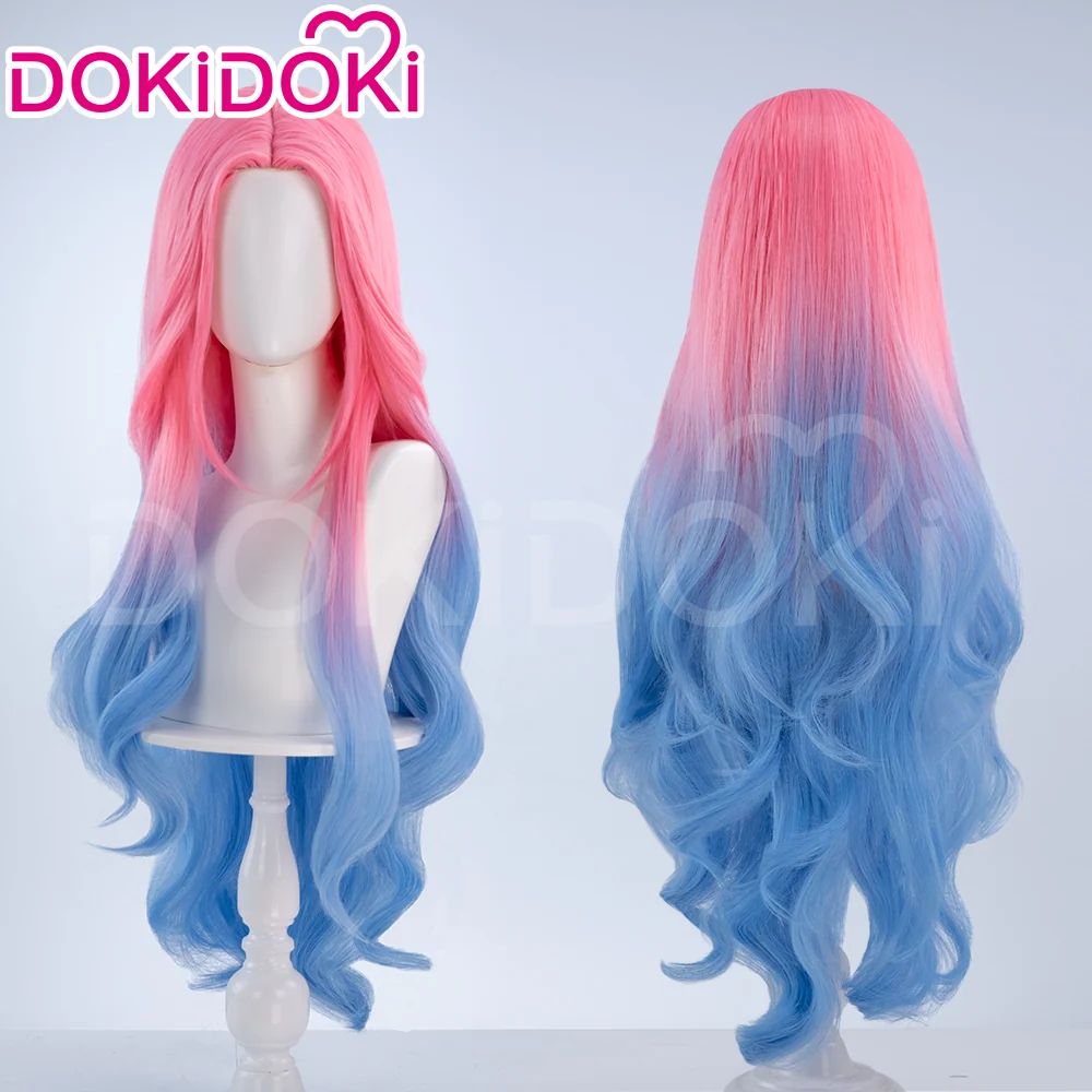 【Small Area Front Lace】DokiDoki Music Video Cosplay Wig / Eyelashes Women Long / Short Curly Gradient Pink Hair - Image 4