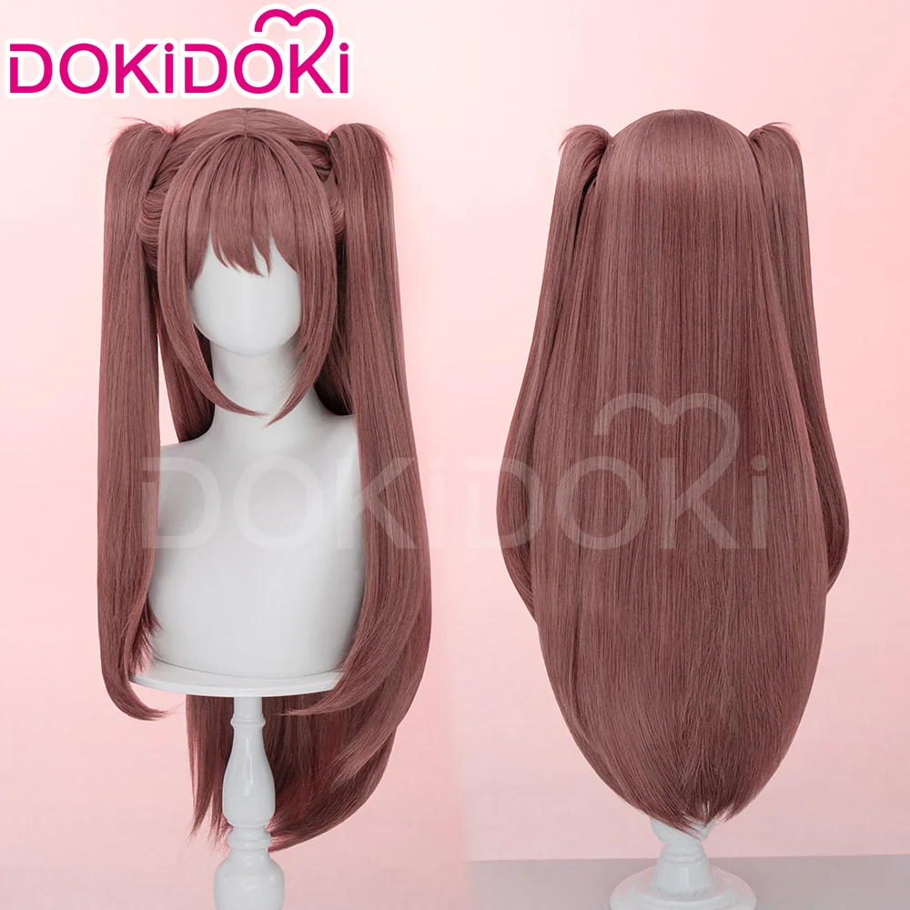 【Ready For Ship】DokiDoki Anime 2.5 Dimensional Seduction Cosplay Tachibana Mikari Wig Long Straight Brown / Purple Pink Gradient Hair - Image 2