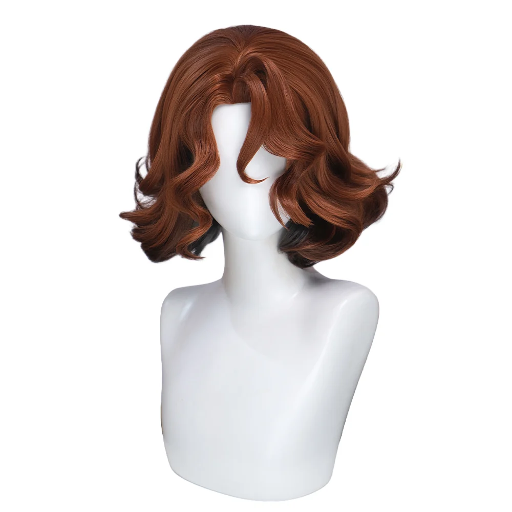 DokiDoki Anime Agents of the Four Seasons Cosplay Nadeshiko Iwaizuki Wig Short Curly Brown Hair - Image 5