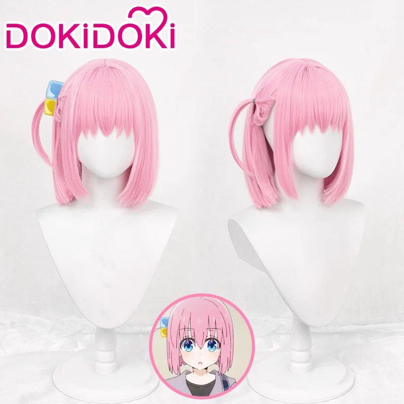 【Ready For Ship】DokiDoki Anime Bocchi the Rock! Cosplay Hitori Gotoh Cosplay Wig / Headwear Pink Straight - Image 3