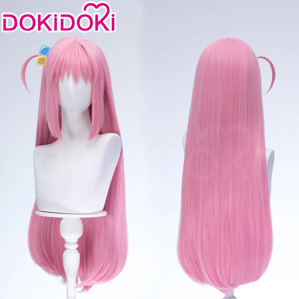 【Ready For Ship】DokiDoki Anime Bocchi the Rock! Cosplay Hitori Gotoh Cosplay Wig / Headwear Pink Straight - Image 8