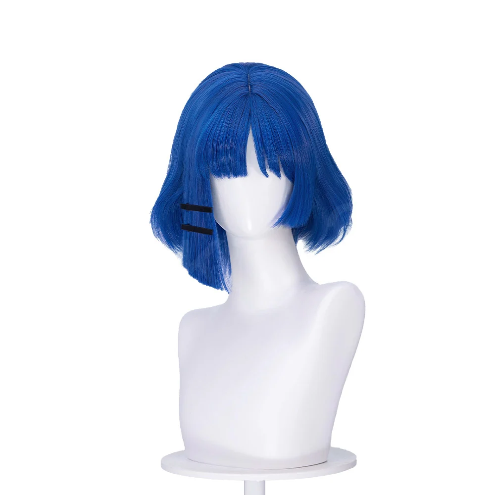【Ready For Ship】DokiDoki Anime Bocchi the Rock! Cosplay Yamada Ryo Wig Blue short - Image 5