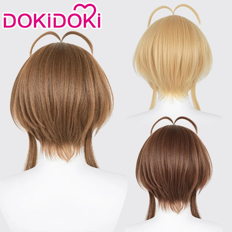 【Ready For Ship】DokiDoki Anime Card Captor Sakura Cosplay Kinomoto Sakura Wig Light Brown/Dark brown/Blond Hair Cardcaptor Sakura/ Hair accessories - Image 3