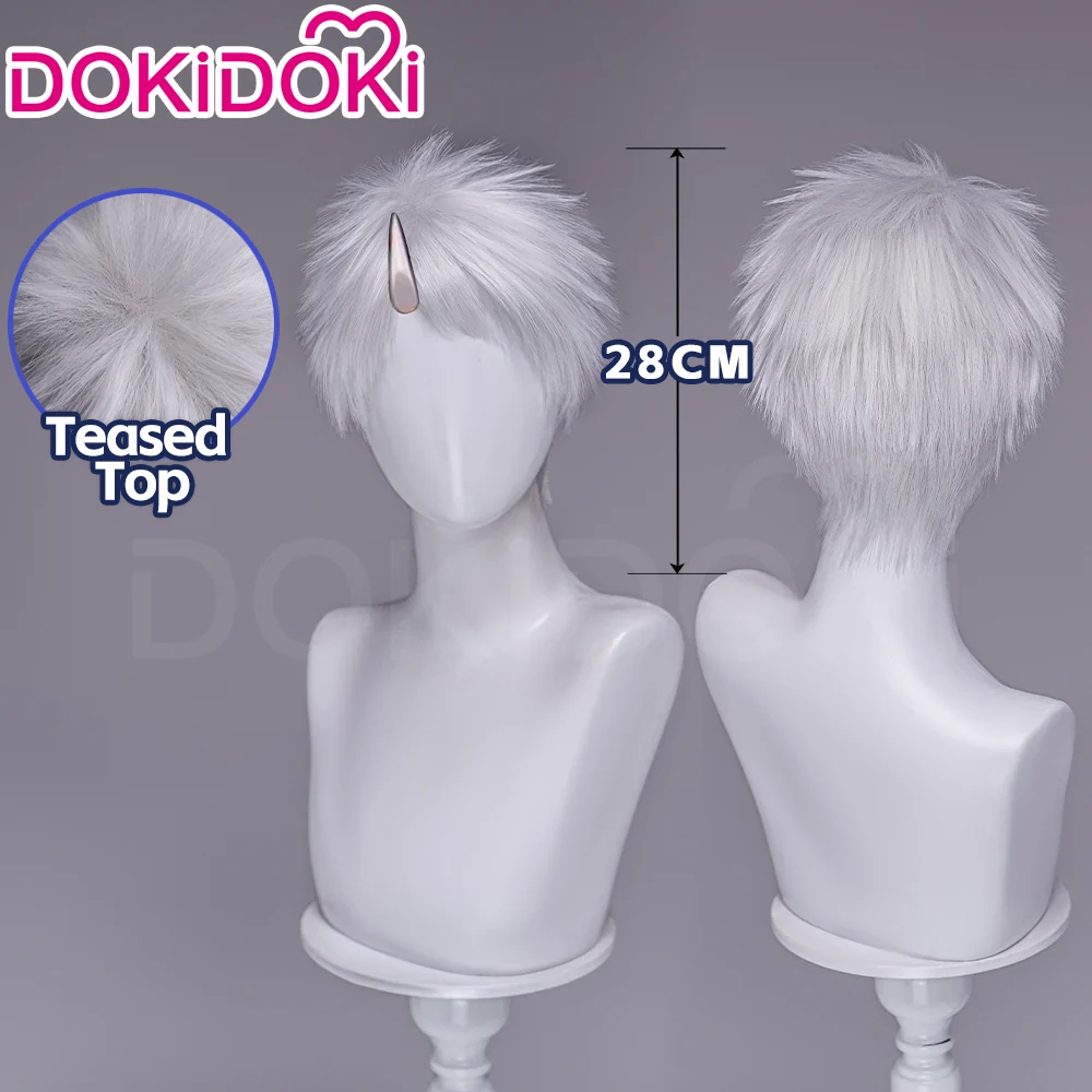 【Ready For Ship】DokiDoki Anime Cosmic Princess Kaguya! Cosplay Komazawa Rai Wig Short Silver Hair