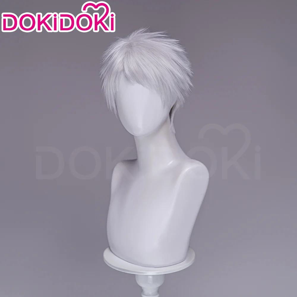 【Ready For Ship】DokiDoki Anime Cosmic Princess Kaguya! Cosplay Komazawa Rai Wig Short Silver Hair - Image 2
