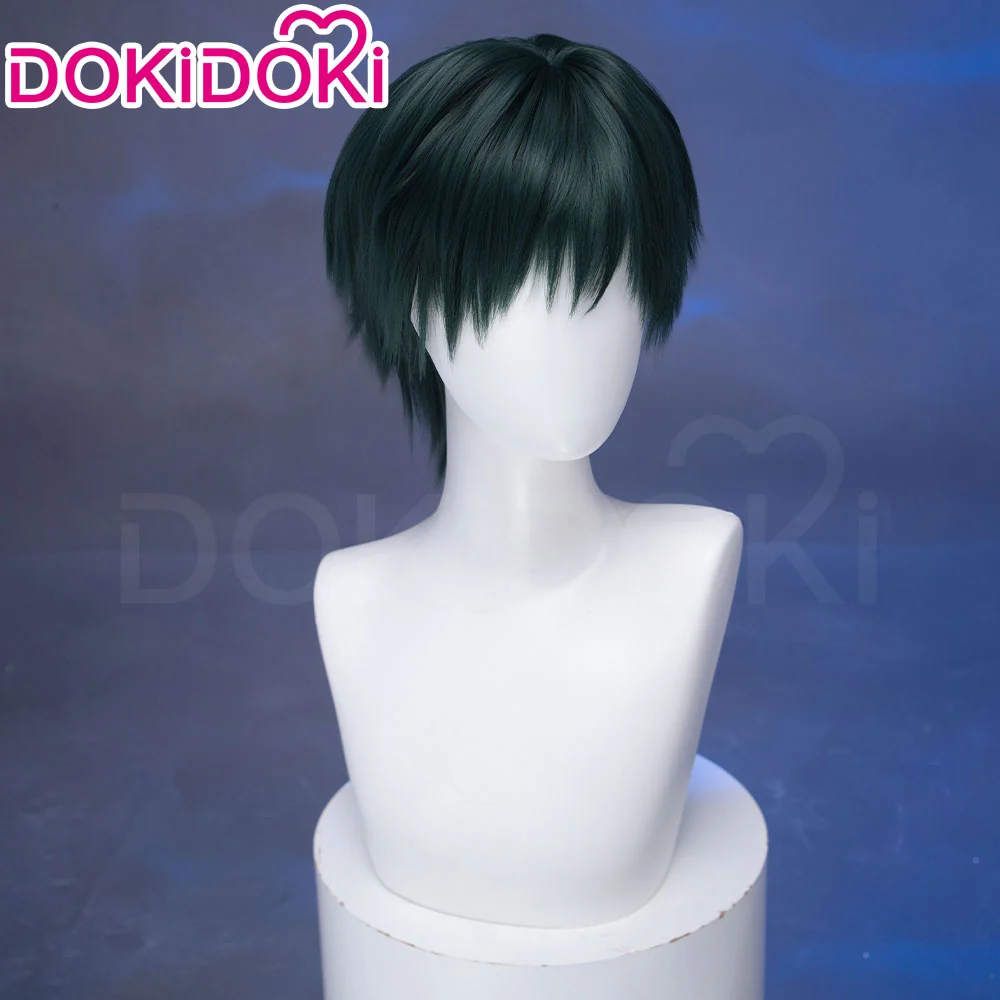 【Ready For Ship】Dokidoki Anime Cosplay Wig Women Halloween Green Wig / Tattoo Short Hair - Image 10