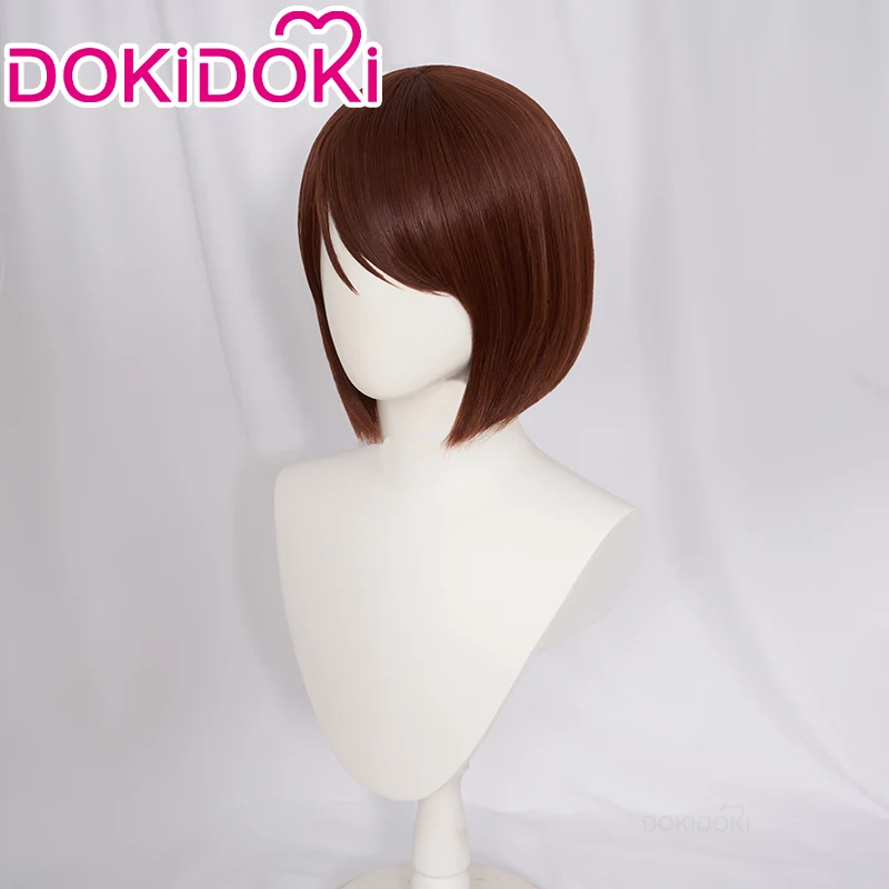【Ready For Ship】DokiDoki Anime Cosplay Cosplay Wig Short Straight Brown Hair - Image 2
