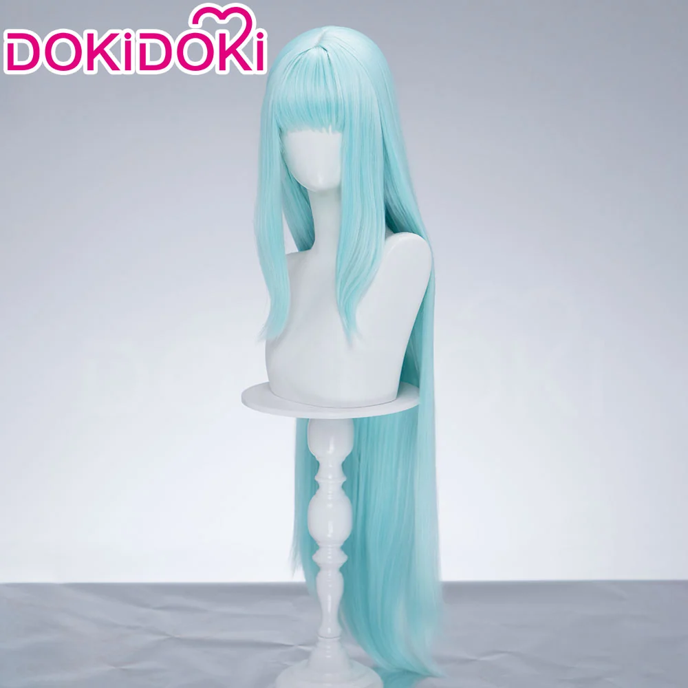 【Ready For Ship】DokiDoki Anime Cosplay Magical Transformation Wig Long Straight Pale Blue Hair - Image 2