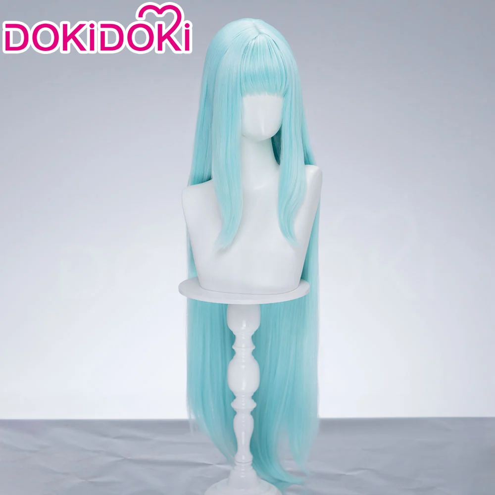 【Ready For Ship】DokiDoki Anime Cosplay Magical Transformation Wig Long Straight Pale Blue Hair - Image 3