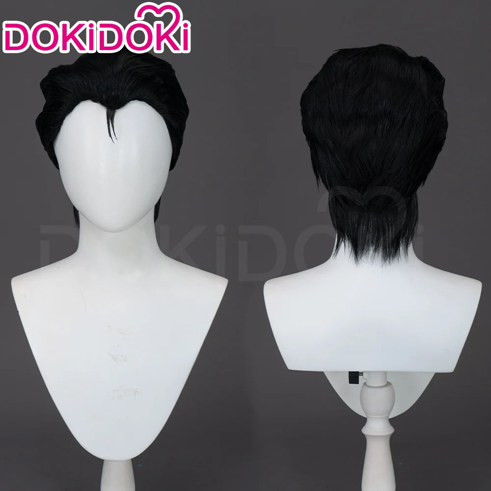 【Ready For Ship】DokiDoki Anime Cosplay Men Moori Koggoro Wig Short Black Hair Slick Back