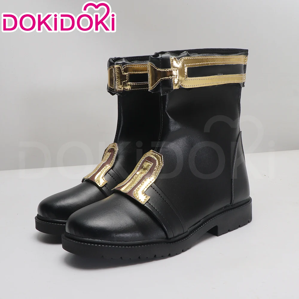 DokiDoki Anime Cosplay Sheriff Suit Shoes Black Long / Short Boots - Image 7