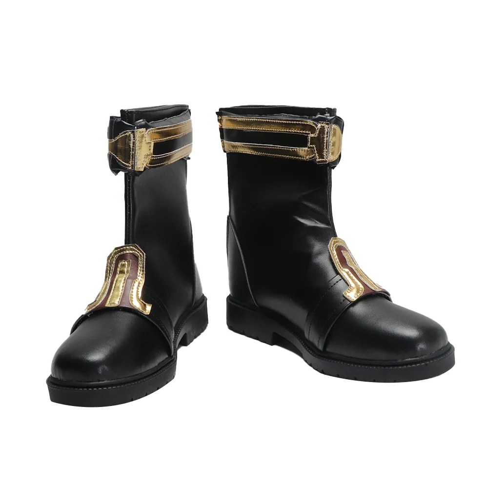 DokiDoki Anime Cosplay Sheriff Suit Shoes Black Long / Short Boots - Image 9