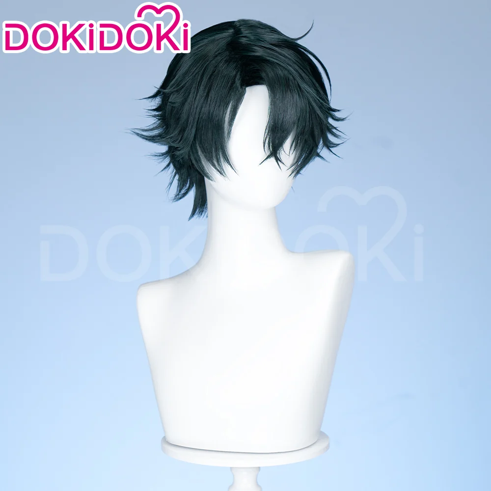 DokiDoki Anime Cosplay Wig Short Green Men Wig - Image 4