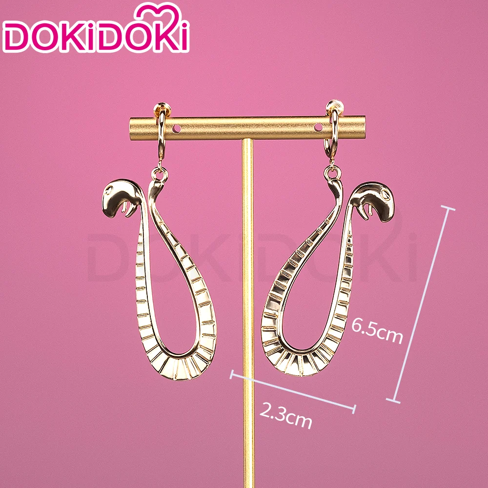 【Ready For Ship】DokiDoki Anime Cosplay Wig Black Long Straight Hair / Earring - Image 15