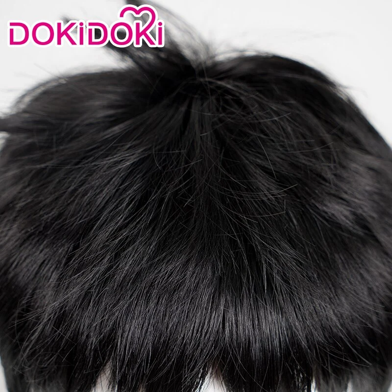 DokiDoki Anime Cosplay Wig Black Short Wig - Image 3