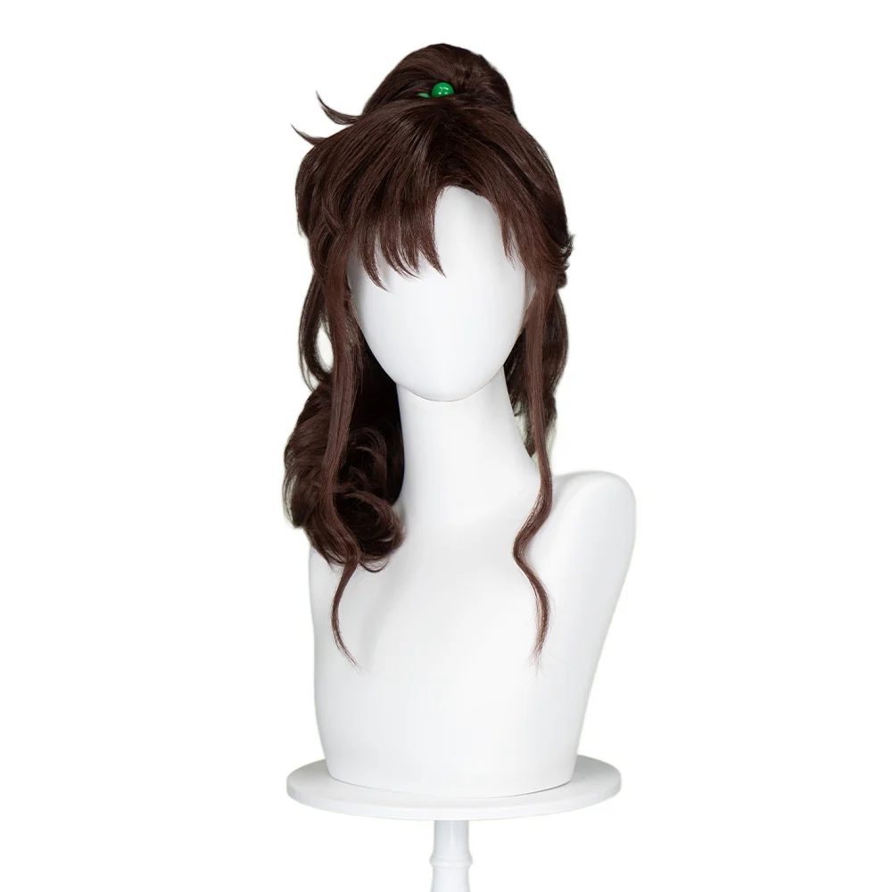 【Ready For Ship】Dokidoki Anime Cosplay Wig Brown Curly Hair - Image 5