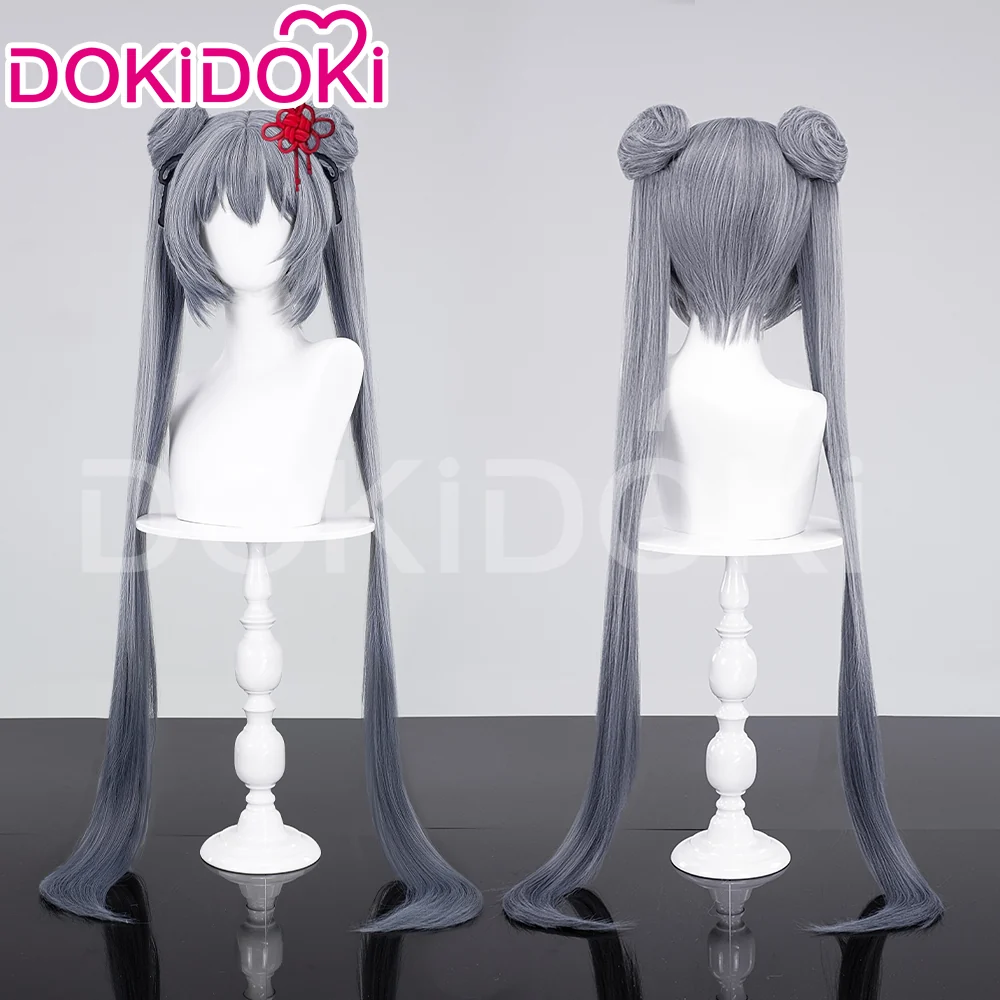 【Ready For Ship】DokiDoki Anime Cosplay Wig  Chinese Style Long Grey Women Straight Hair