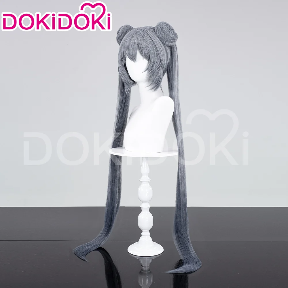 【Ready For Ship】DokiDoki Anime Cosplay Wig  Chinese Style Long Grey Women Straight Hair - Image 2