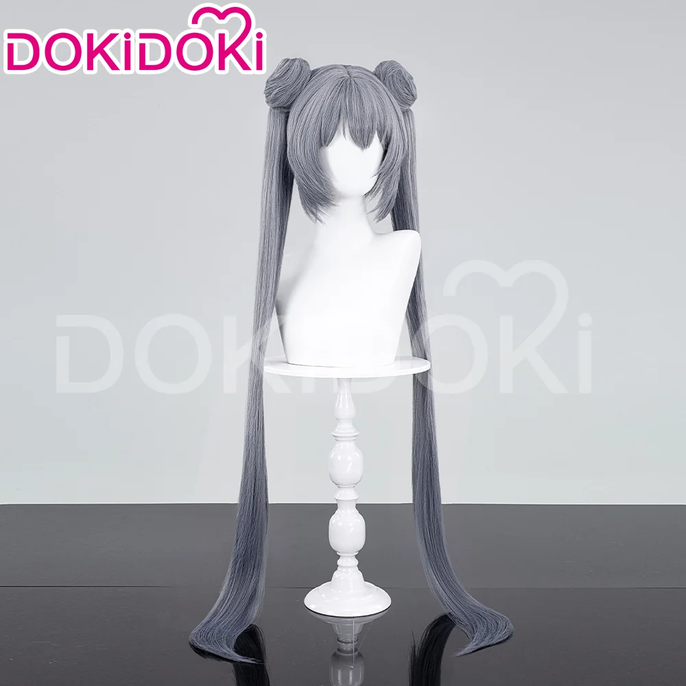 【Ready For Ship】DokiDoki Anime Cosplay Wig  Chinese Style Long Grey Women Straight Hair - Image 3