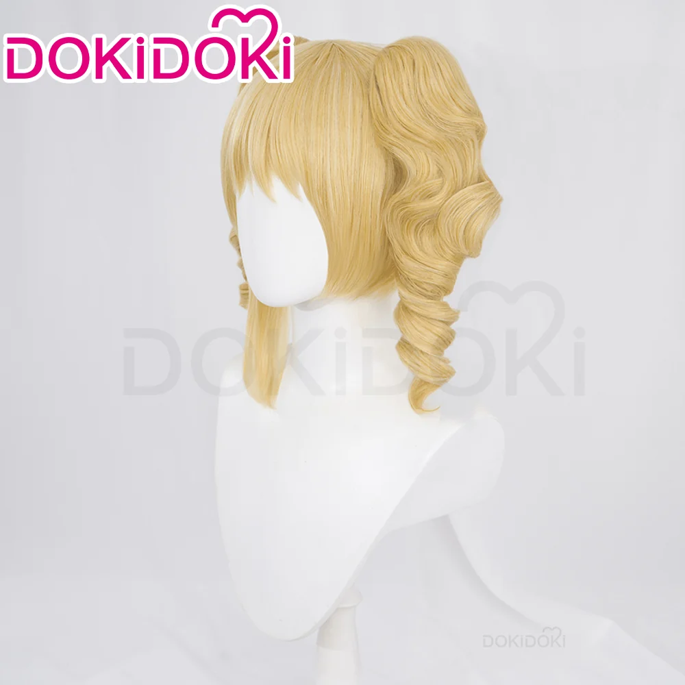 【Ready For Ship】DokiDoki Anime Cosplay Wig Long Curly Blonde Hair Twin Tail - Image 3