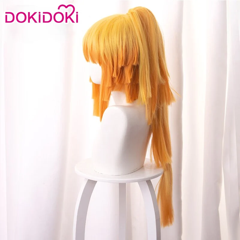 Dokidoki Anime Cosplay  Wig Halloween Long Orange Wig - Image 3