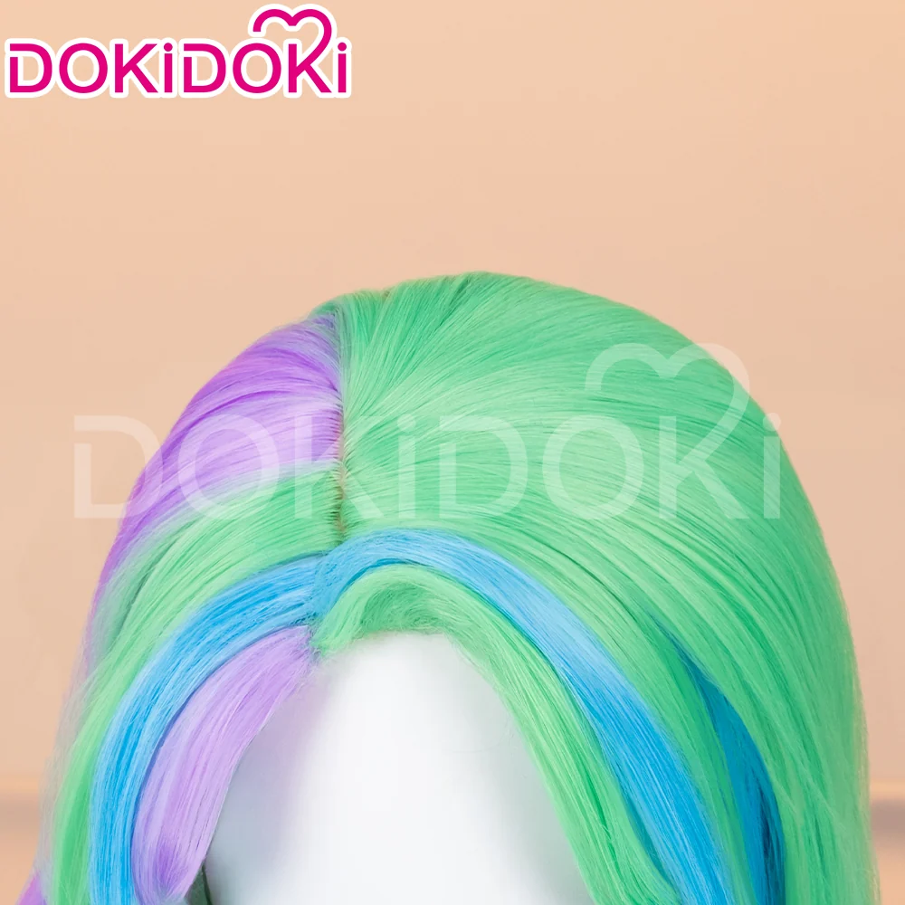 DokiDoki Anime Cosplay Wig Long Colored Curly Princess Women Hair - Image 4