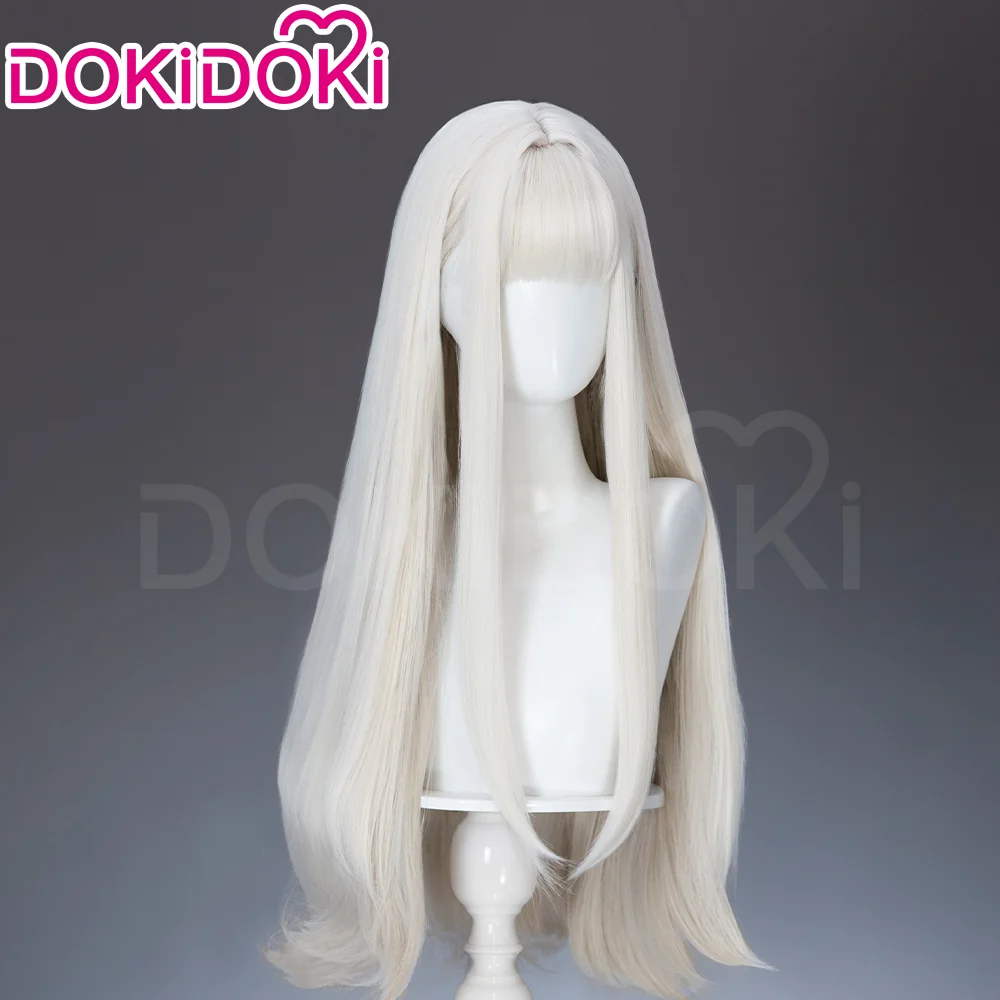 【Partially Ready For Ship】DokiDoki Anime Cosplay Women Wig / Ear Clip / Tattoo Sticker Long Golden Pink Gradient Silver Purple Hair Bunny Girl - Image 14