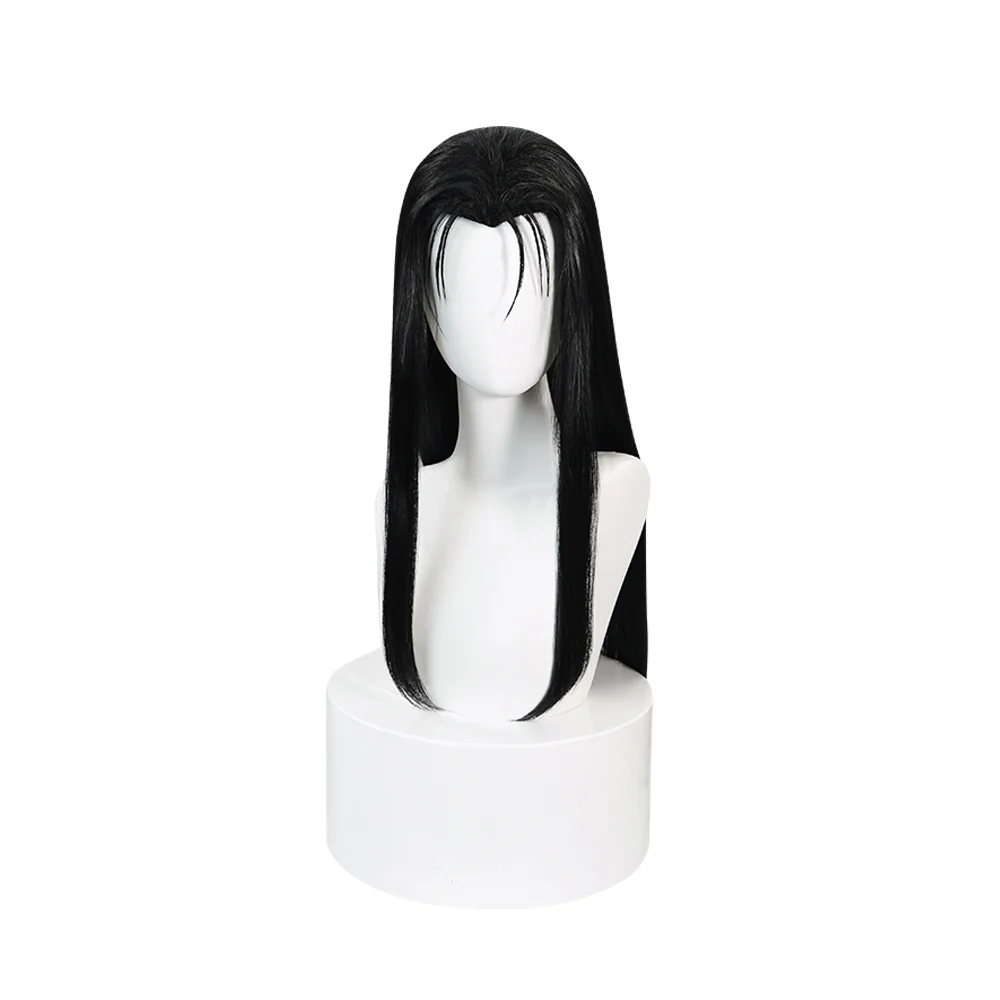 DokiDoki Anime Cosplay Wig Long Straight Black Hair - Image 5