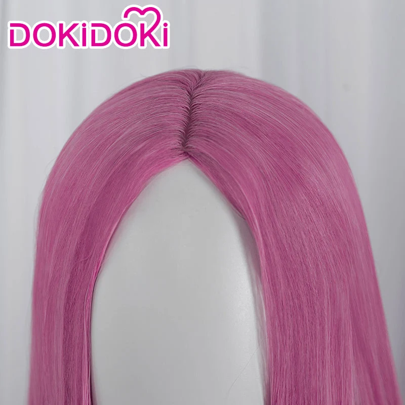 【Ready For Ship】DokiDoki Anime Cosplay  Wig Long Straight Pink Hair - Image 4