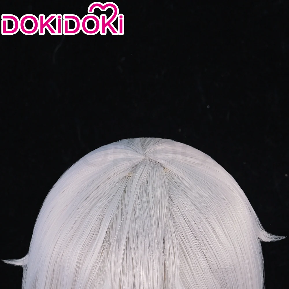 【Ready For Ship】DokiDoki Anime Cosplay Wig Long Straight Silver Hair - Image 4