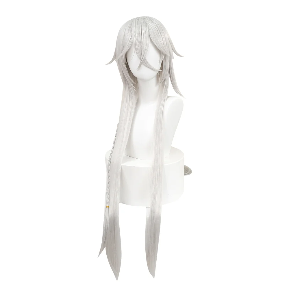 【Ready For Ship】DokiDoki Anime Cosplay Wig Long Straight White Silver Hair - Image 5
