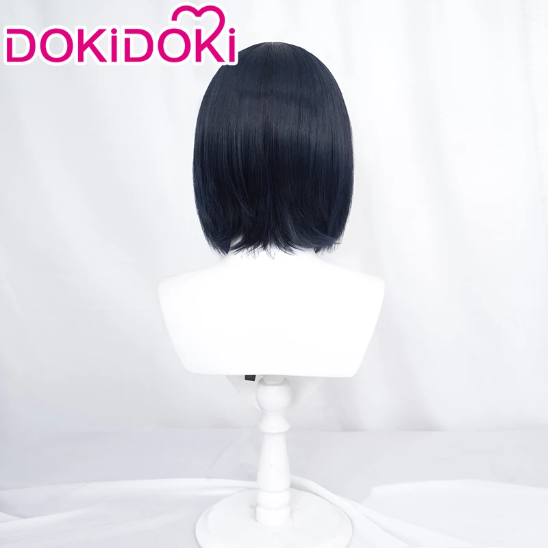 【Ready For Ship】Dokidoki Anime Cosplay Wig Short Deep Blue Black - Image 3