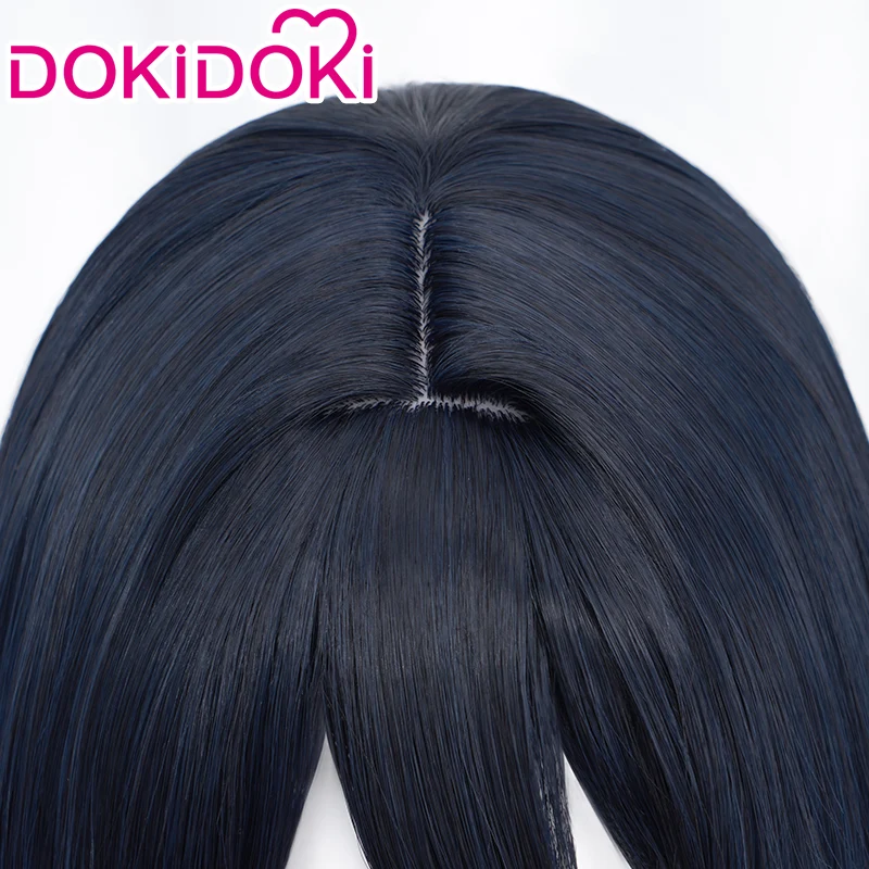 【Ready For Ship】Dokidoki Anime Cosplay Wig Short Deep Blue Black - Image 4